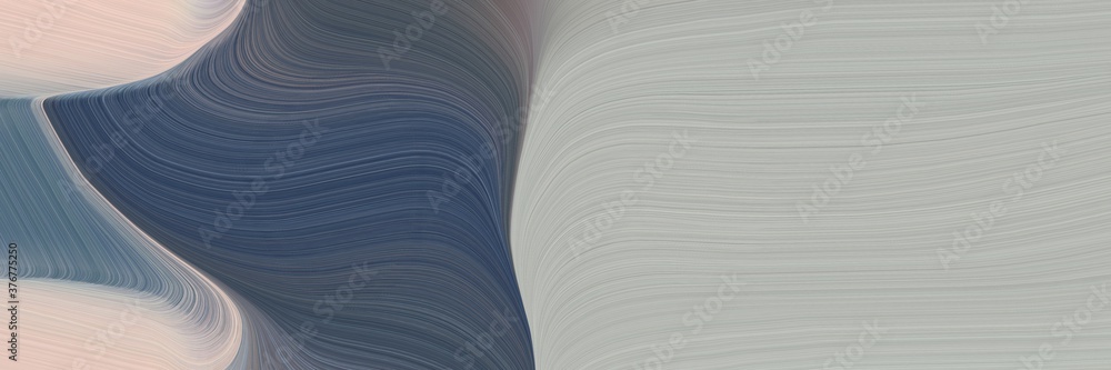 Aufkleber abstract moving header design with ash gray, dark slate gray and slate gray colors. fluid curved flowing waves and curves for poster or canvas