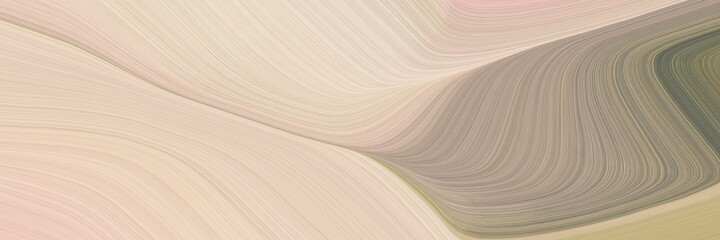 abstract surreal header with pastel gray, baby pink and pastel brown colors. fluid curved flowing waves and curves for poster or canvas
