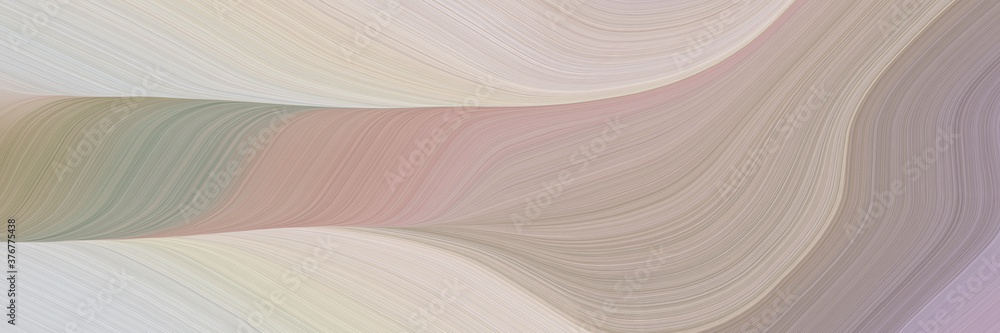 Poster abstract moving banner design with dark gray, light gray and pastel gray colors. fluid curved flowin