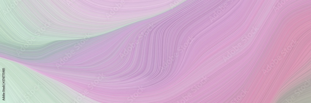 Leinwandbilder abstract artistic banner design with pastel violet, light gray and dark gray colors. fluid curved li