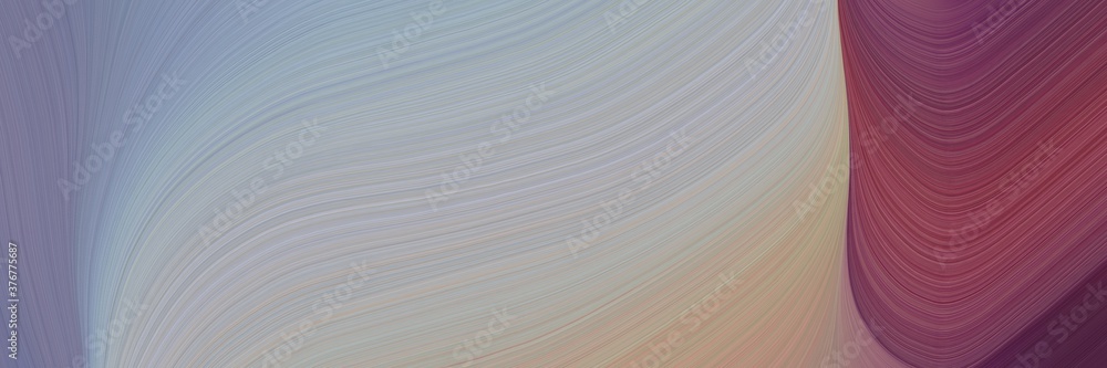 Poster abstract moving header with dark gray, old mauve and antique fuchsia colors. fluid curved lines with dynamic flowing waves and curves for poster or canvas