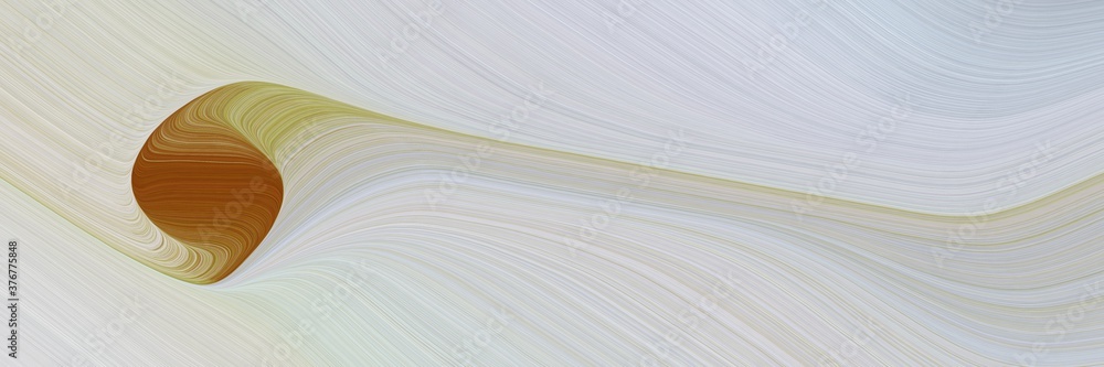 Fototapete abstract dynamic header design with light gray, brown and dark khaki colors. fluid curved lines with dynamic flowing waves and curves for poster or canvas