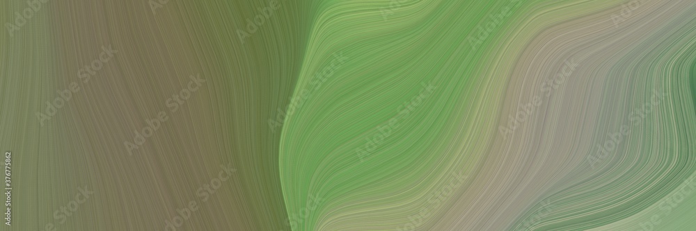 Poster abstract surreal banner design with gray gray, dark sea green and dark gray colors. fluid curved flo