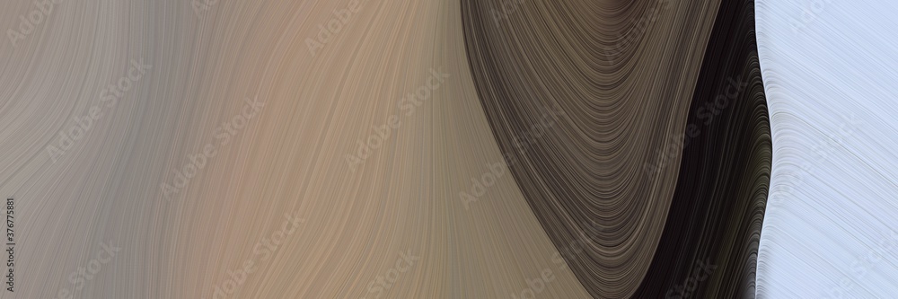 Poster abstract modern horizontal header with gray gray, lavender blue and very dark pink colors. fluid cur