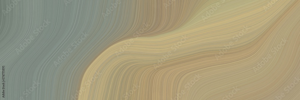 Poster abstract colorful banner design with rosy brown, tan and gray gray colors. fluid curved flowing wave