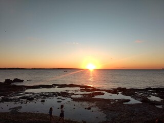 Sunset on the beach