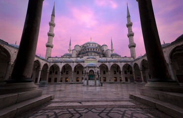 View of The Blue Mosque of Istanbul, Turkey