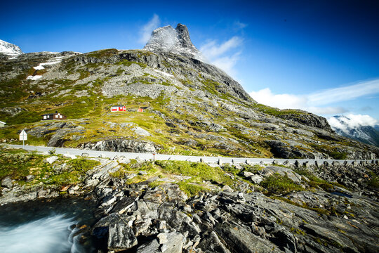 View of Troll's Pass against sky