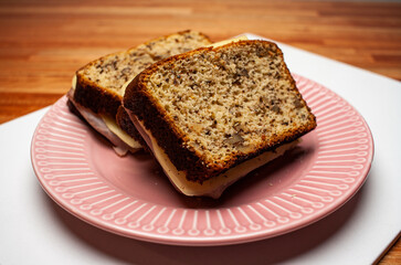 Sándwich de pan de nuez
