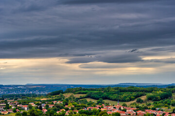 Fototapeta premium Remote control aircraft in the french countryside