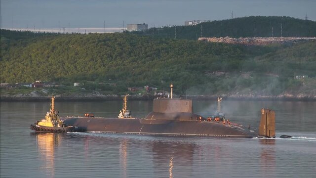 a Russian nuclear a submarine Dm. Russian nuclear submarine