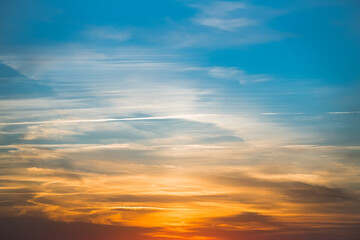 Fantastic colour of the sky.