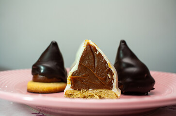 Volcán de dulce de leche