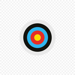 Daetboard simple illustration, target, business goal icon concept in vector flat