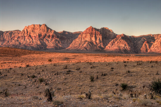 Scenic view of Red Rock Canyon