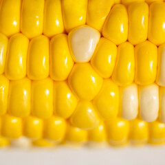 Close up fresh corn
