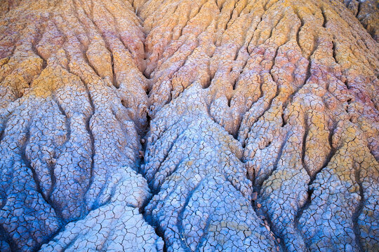 Colorful layer of sandstone