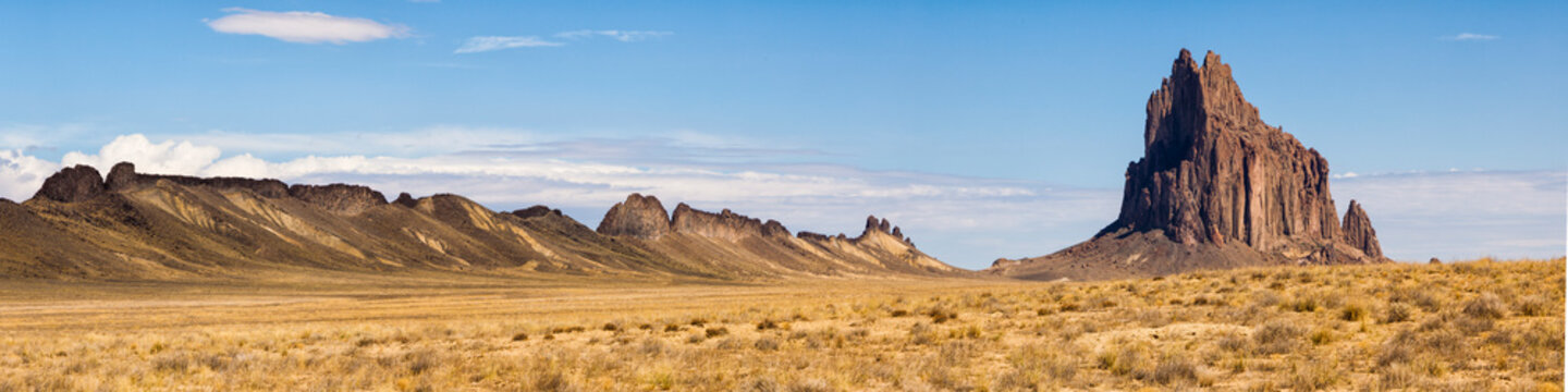 Shiprock is volcanic plug in northwestern corner of New Mexico