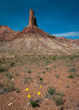 Scenic view of Bottleneck Peak in Utah
