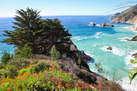Scenic view of Pfeiffer Beach