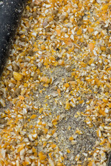 handmade roasted yellow corn kernels
