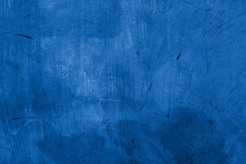 Old wall pattern texture cement blue dark abstract  blue color design are light with black gradient background.