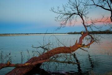 End of the day at Lake Hefner