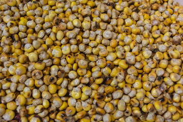 handmade roasted yellow corn kernels