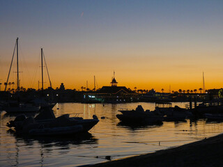 Sunset Newport Beach Harbor 