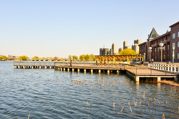 Fototapeta premium Natural scenery in city parks