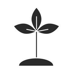 plant ground nature environment ecology silhouette icon