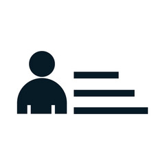 United States elections, candidate character list, political election campaign silhouette icon design