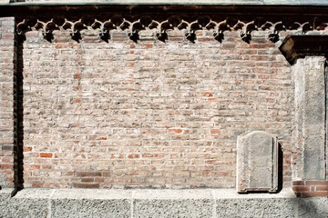 Texture of old brick wall.