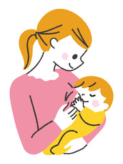 授乳　イラスト
