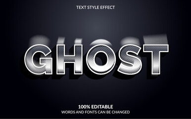 Editable Text Effect, Ghost Text Style