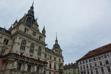 Fototapeta na wymiar オーストリア　グラーツ市街歴史地区の市庁舎 