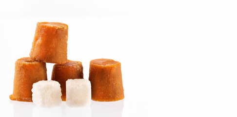 Saccharum officinarum - Sugar cane candy and refined sugar cubes