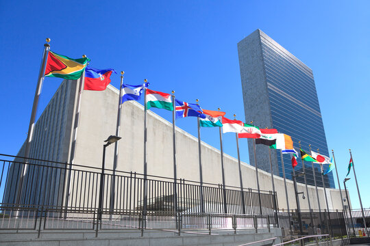 New York, NY, U.S.A. - Headquarters of the United Nations: United Nations is an intergovernmental organization that aims to maintain international peace and security.