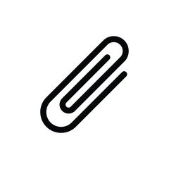 attachment icon, paper clip sign