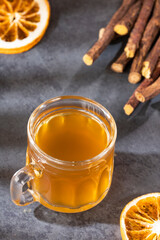 Glycyrrhiza glabra - Hot liquorice drink with lemon
