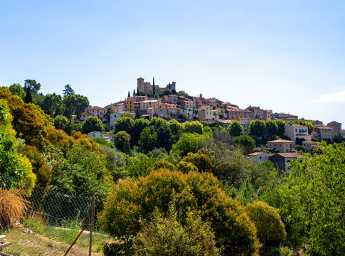 countryside village in Provence in summer (Fayence, Var)