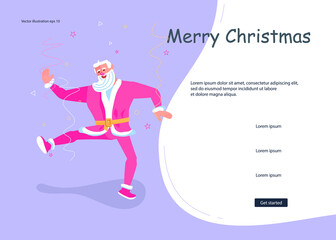 Christmas and New Year Landing webpage