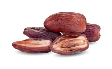 dried date isolated on white background