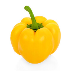 Bell pepper yellow isolated on white background