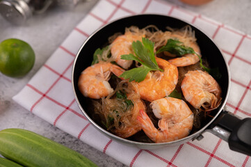 Baked Shrimp with Glass Noodles.