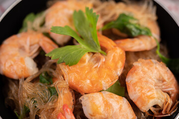 Baked Shrimp with Glass Noodles.