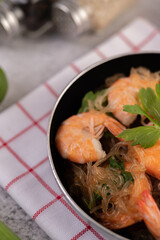Baked Shrimp with Glass Noodles.