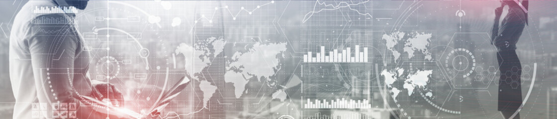 Business Control Panel Mixed Media. Business Intelligence.