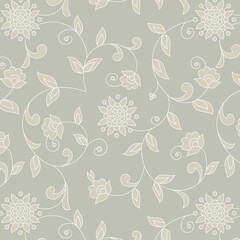Obraz premium traditional Indian paisley pattern on background