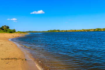 View of the Oka river in Russia